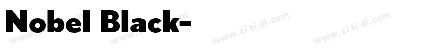 Nobel Black字体转换